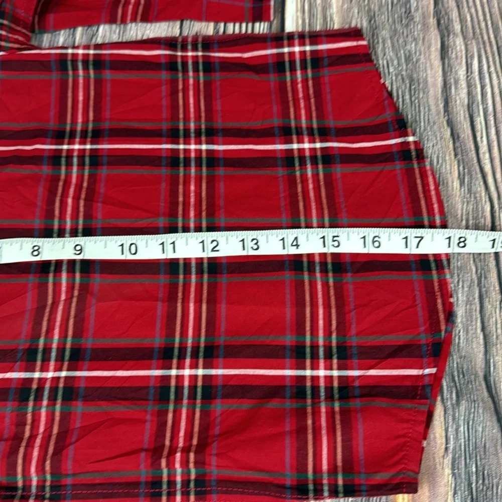 Red Plaid Button Down Shirt- 3T - Picture 6 of 7
